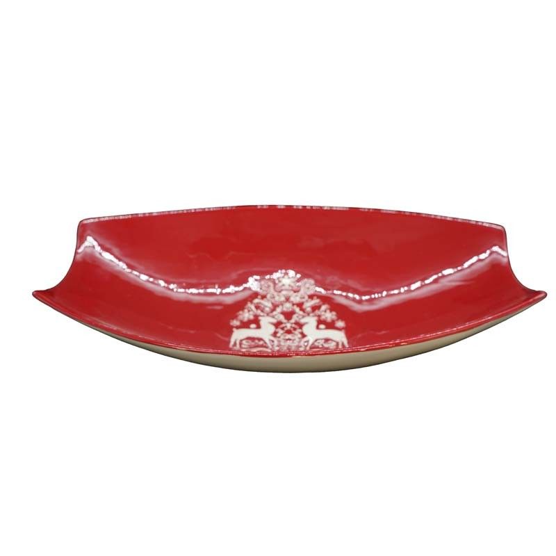 Alzata in Ceramica Rossa