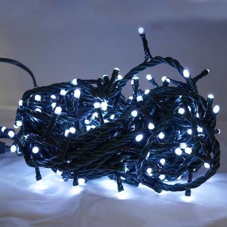 Minilucciole 240 Luci Led Bianco Freddo con Controller 8 Giochi 12 metri Uso Interno