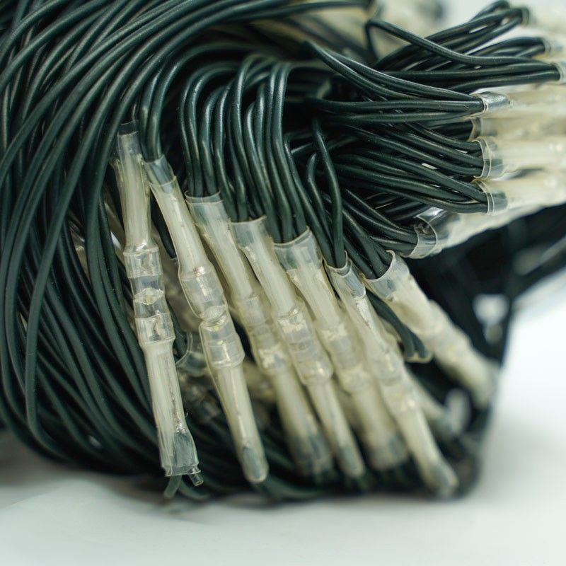 Mantello 2,5x4 mt 230 Led Bianco Freddo con Cavo Verde Controller 8 Giochi Uso Interno