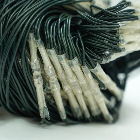 Mantello 2,5x4 mt 230 Led Bianco Freddo con Cavo Verde Controller 8 Giochi Uso Interno