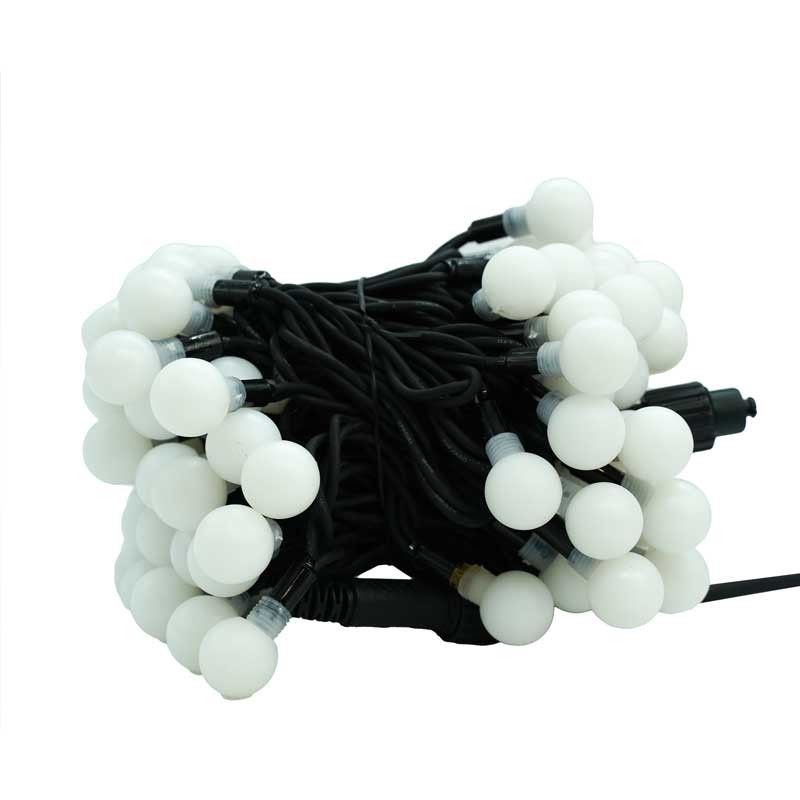 Catena con 100 Luci Led Tonde Bianco Caldo, Uso Esterno, 10 metri, Connettibile