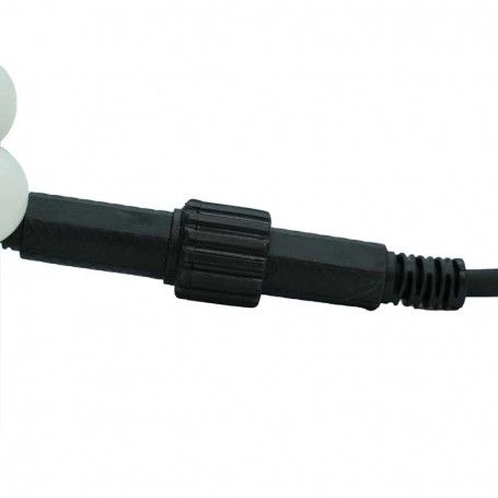 Catena con 100 Luci Led Tonde Bianco Caldo, Uso Esterno, 10 metri, Connettibile