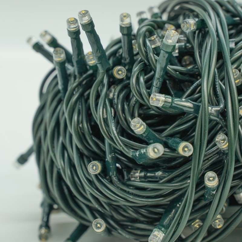 Minilucciole 180 Luci Led Bianco Caldo con Controller 8 Giochi 9 metri Uso Esterno