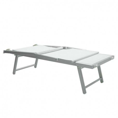 Lettino Prendisole da Giardino in Alluminio Bianco | Simba