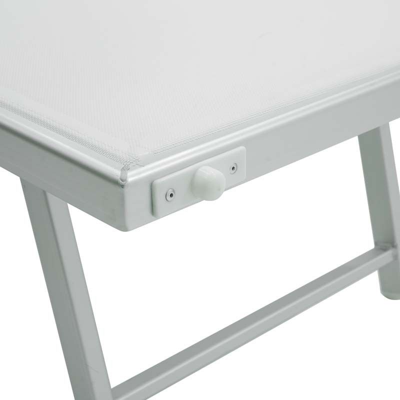 Lettino Prendisole da Giardino in Alluminio Bianco | Simba