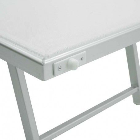 Lettino Prendisole da Giardino in Alluminio Bianco | Simba