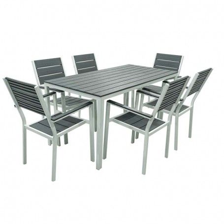 Set Tavolo e Sedie da Giardino, 6 persone - Altair