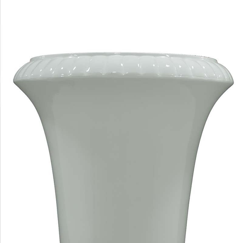 Vaso Decorativo in Vetroresina Bianco, per Interni ed Esterni