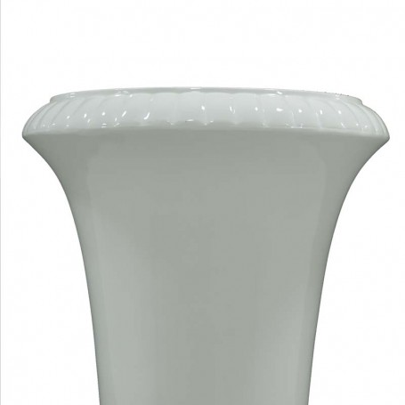 Vaso Decorativo in Vetroresina Bianco, per Interni ed Esterni 3 Misure