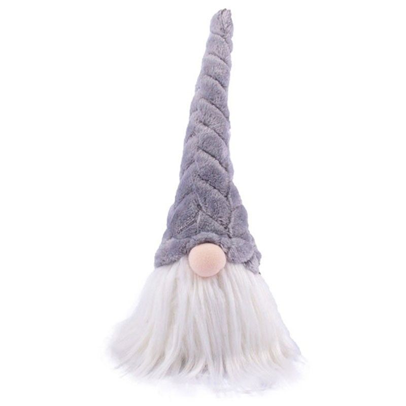 Testa di Gnomo Natalizia 4 Colori H.24 cm