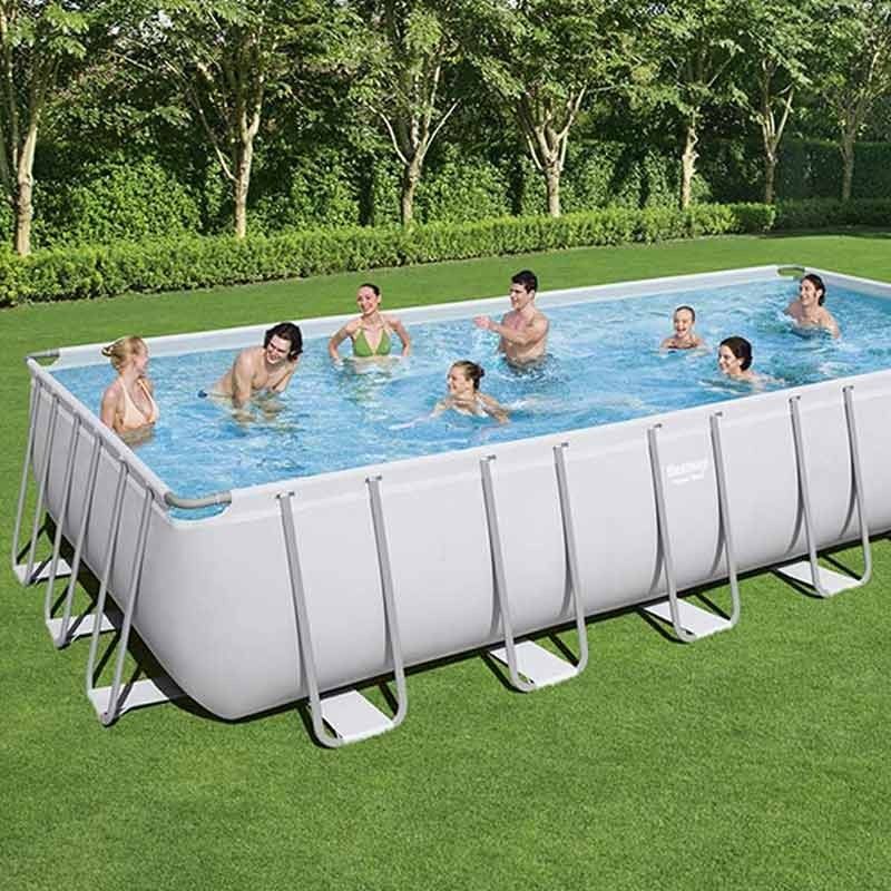 Piscina Power Steel Rettangolare 732x366x132 cm - Bestway 56475