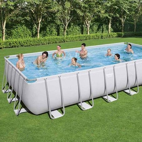 Piscina Power Steel Rettangolare 732x366x132 cm - Bestway 56475