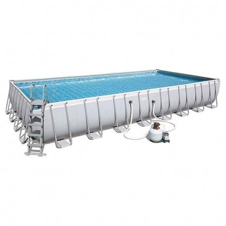 Piscina Rettangolare Power Steel 956x488x132 cm - Bestway 56623