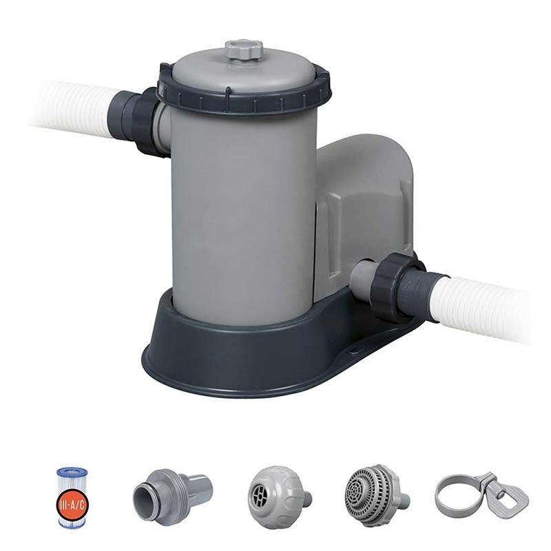 Pompa Filtro a Cartuccia Tipo III Bestway 58389 - Flusso Acqua 5.678 l/h - Flusso Sistema 3.974 l/h