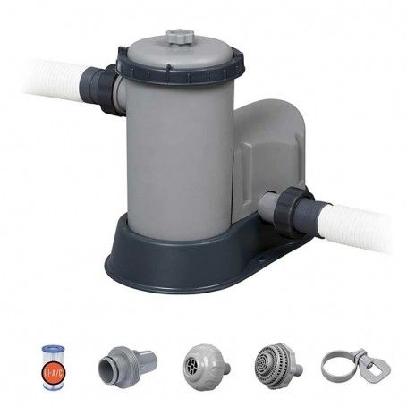 Pompa Filtro a Cartuccia Tipo III Bestway 58389 - Flusso Acqua 5.678 l/h - Flusso Sistema 3.974 l/h