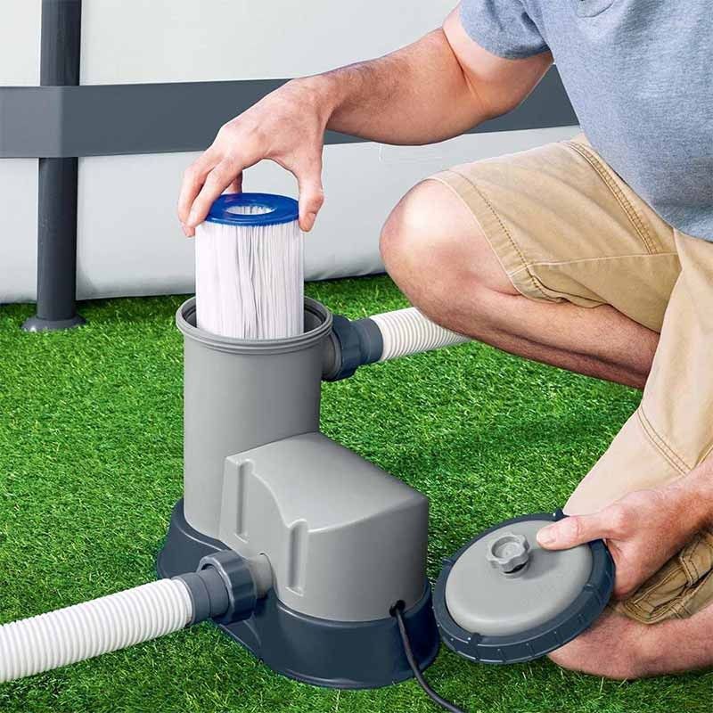 Pompa Filtro a Cartuccia Tipo III Bestway 58389 - Flusso Acqua 5.678 l/h - Flusso Sistema 3.974 l/h