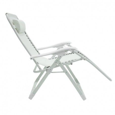 Poltrona Relax in Acciaio Bianca Ariel