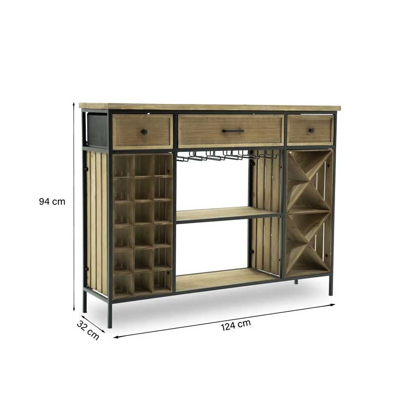 Scaffale Portabottiglie Sid