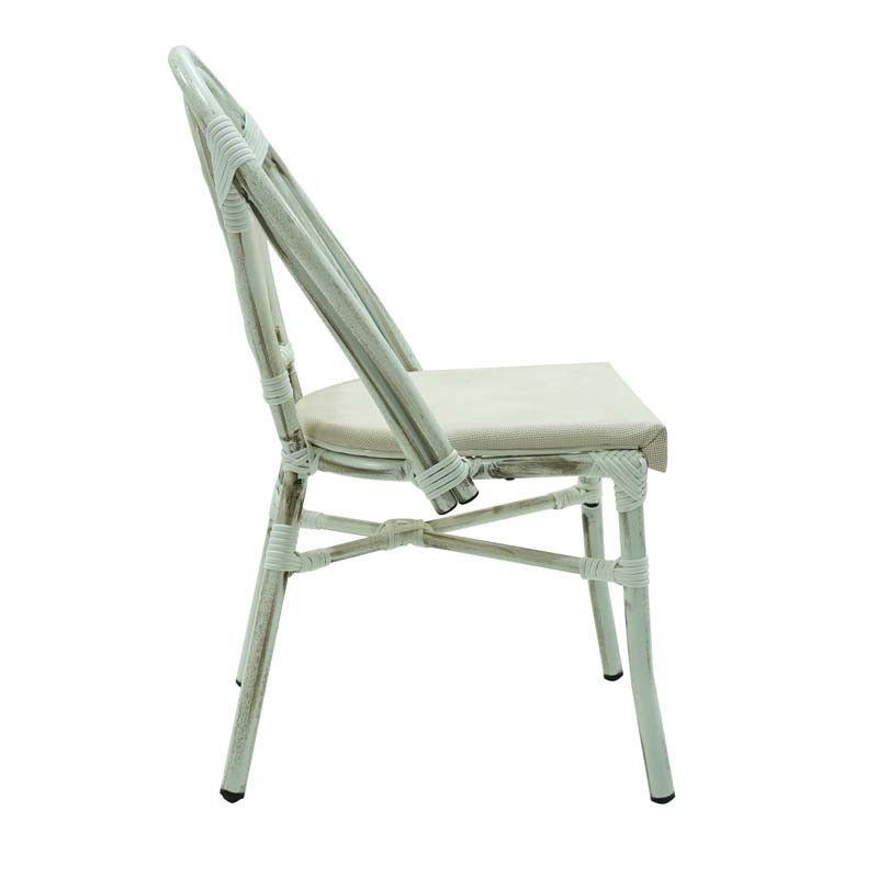 Sedia in Alluminio Effetto Bamboo