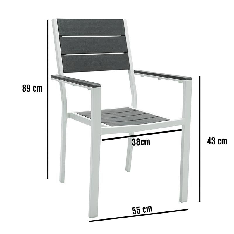 Set Tavolo e Sedie da Giardino, 6 persone - Altair