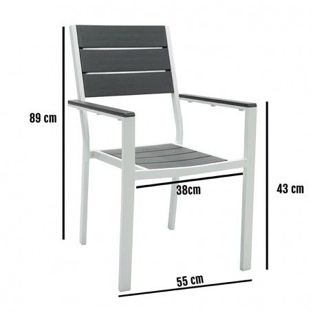 Set Tavolo e Sedie da Giardino, 6 persone - Altair