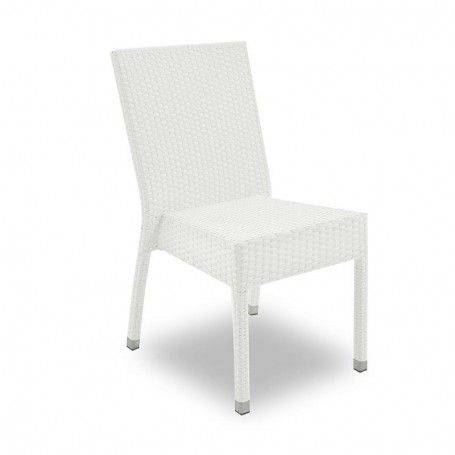 Tavolo da Giardino in Alluminio Bianco