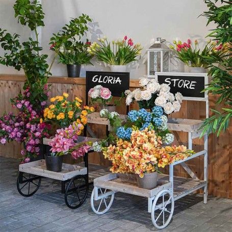 Carretto Espositore Draco Black H.103 cm Carretto Espositore Draco Black H.103 cm