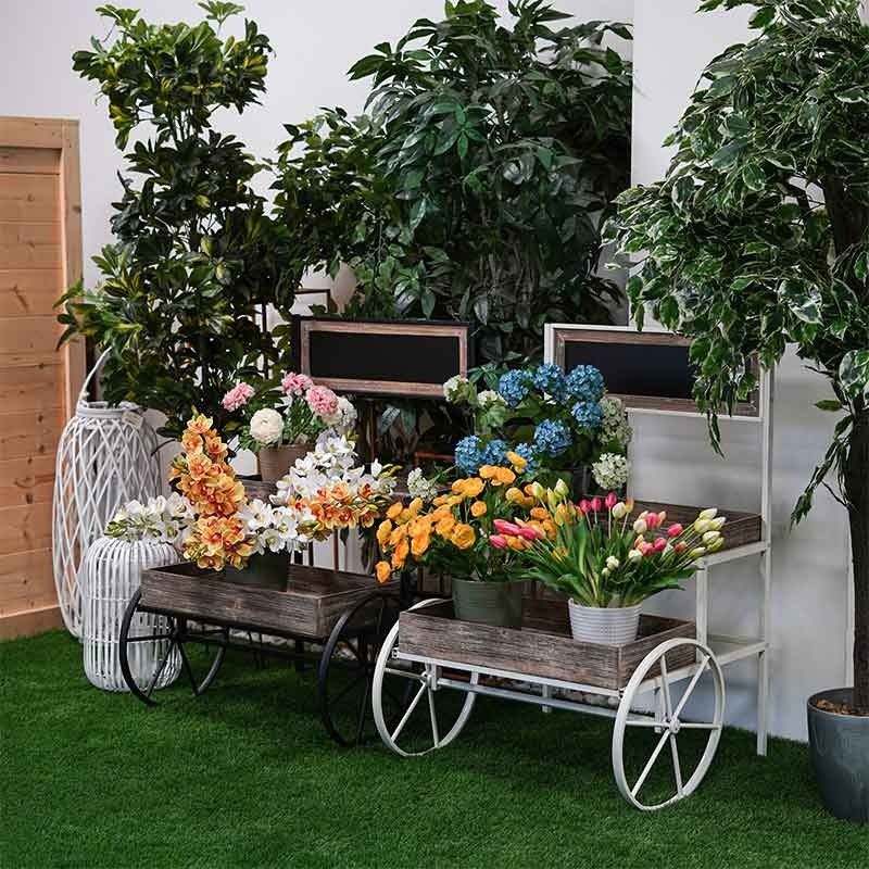 Carretto Espositore Clint White H.100 cm