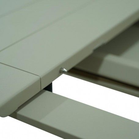 Tavolo Rettangolare Allungabile in Alluminio Champagne | Didone Tavolo Rettangolare Allungabile in Alluminio Champagne | Didone