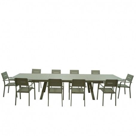 Tavolo Rettangolare Allungabile in Alluminio Champagne | Didone Tavolo Rettangolare Allungabile in Alluminio Champagne | Didone