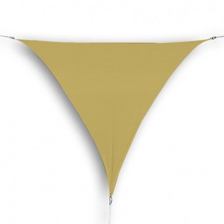Vela Triangolare in Poliestere, Parasole Completo di Anelli 3,6 mt Tortora Vela Triangolare in Poliestere, Parasole Completo di Anelli 3,6 mt Tortora