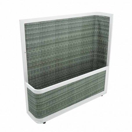 Fioriera in Alluminio Grigio 120x30x122 cm