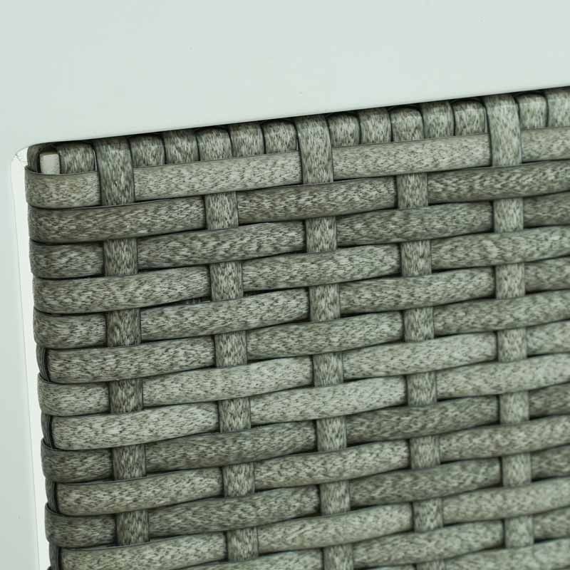 Fioriera in Alluminio Grigio 120x30x122 cm