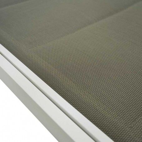 Lettino Prendisole da Giardino, Imbottito e in Alluminio Tortora |  Milk