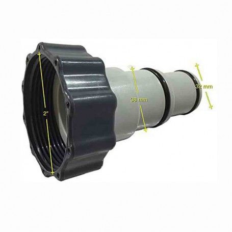 Adattatore Intex A con Filettatura per Tubi di 32 e 38 mm Adattatore Intex A con Filettatura per Tubi di 32 e 38 mm