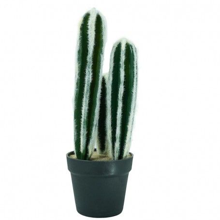 Pianta Grassa Artificiale con Aghetti Bianchi e Vasetto H.40 cm Pianta Grassa Artificiale con Aghetti Bianchi e Vasetto H.40 cm