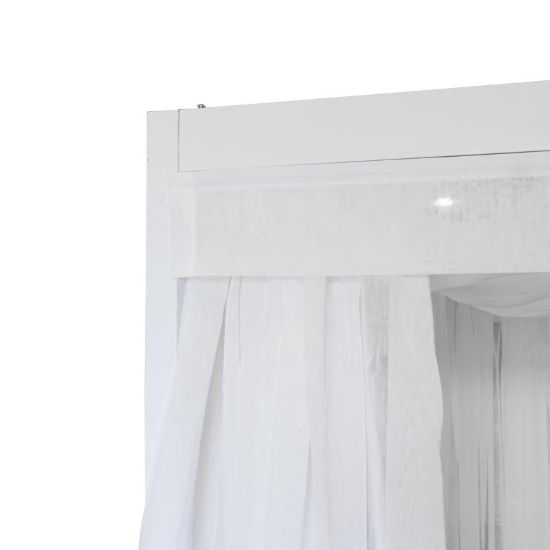 Baldacchino da Esterno in Alluminio Bianco 2x2xH.2,3 m