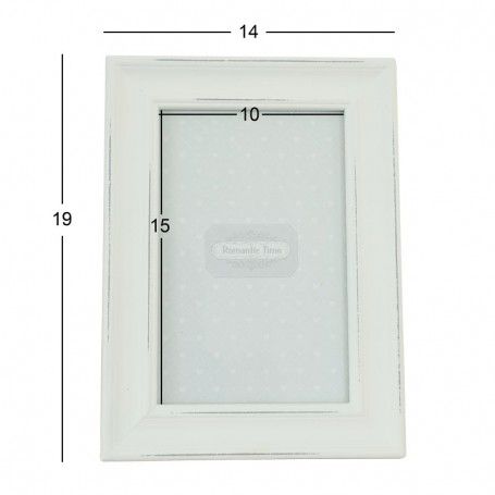 Cornice per Foto in Legno Bianco 19x14 cm