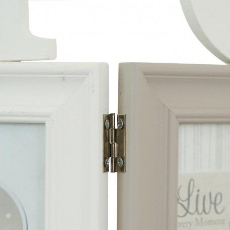 Quattro Cornici per Foto con Scritta Home in Legno