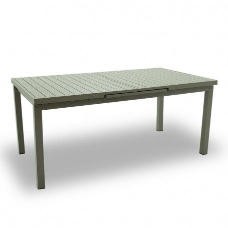 Tavolo Rettangolare Allungabile in Alluminio Tortora | Aci Tavolo Rettangolare Allungabile in Alluminio Tortora | Aci