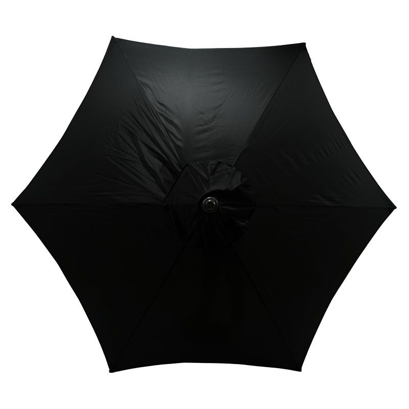 Ombrellone Palo Centrale da Esterno in Alluminio D. 280 cm Nero | QD101