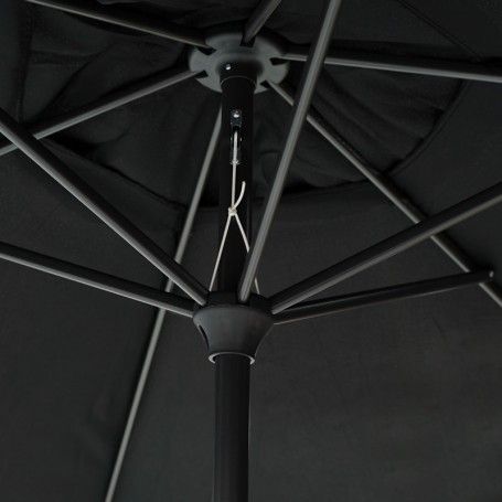 Ombrellone Palo Centrale da Esterno in Alluminio D. 280 cm Nero | QD101