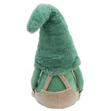 Gnomo di Natale Seduto con Abito Rosa e Verde H.68 cm Gnomo di Natale Seduto con Abito Rosa e Verde H.68 cm