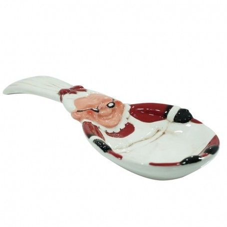 Poggia Cucchiaio Natalizio in Ceramica Set 2 Pz
