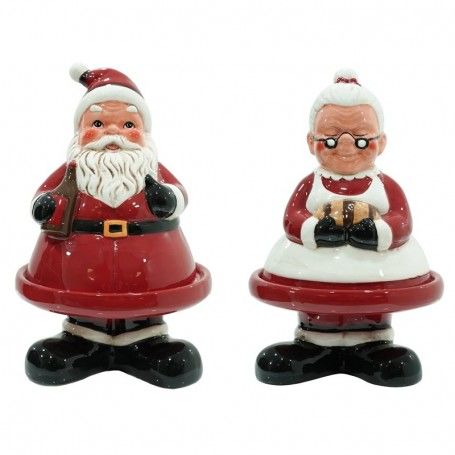 Alzatine Natalizie in Ceramica Set 2 Pz