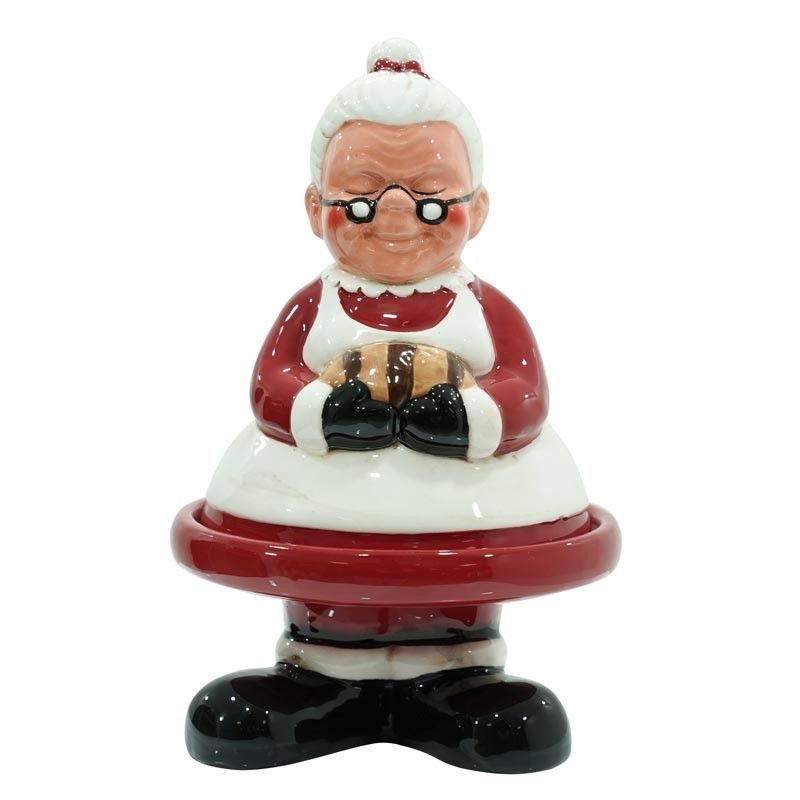 Alzatine Natalizie in Ceramica Set 2 Pz