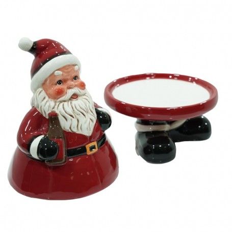 Alzatine Natalizie in Ceramica Set 2 Pz