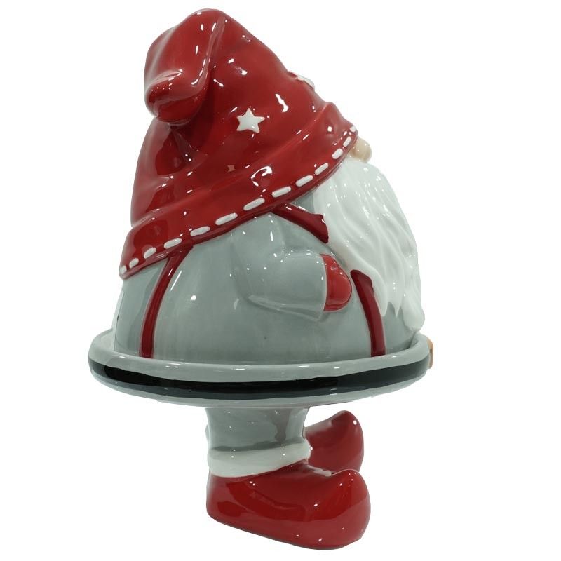 Alzatina Natalizia in Ceramica H.20,5 cm