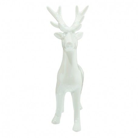 Renna Grigia o Bianca in Ceramica H.28,2 cm
