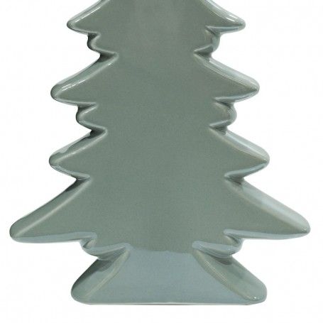 Alberello con Stella in Ceramica Bianco o Grigio H.26 cm